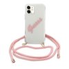 Guess GUHCP12SCRTVSPI iPhone 12 mini 5,4 różowy/pink hardcase Script Vintage
